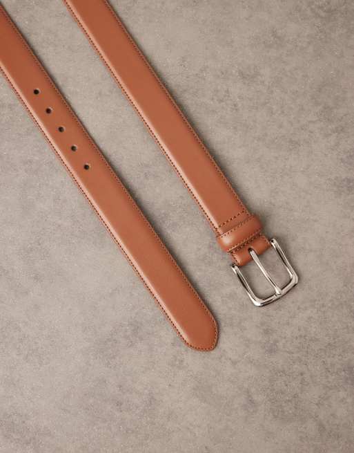 Abercrombie & Fitch - Cintura in pelle marrone, 3 di 3