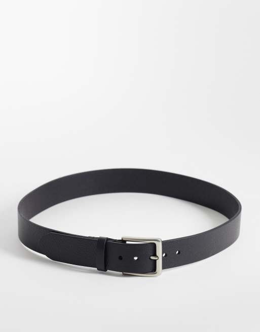 Abercrombie & Fitch - Cintura nera con dettagli argentati