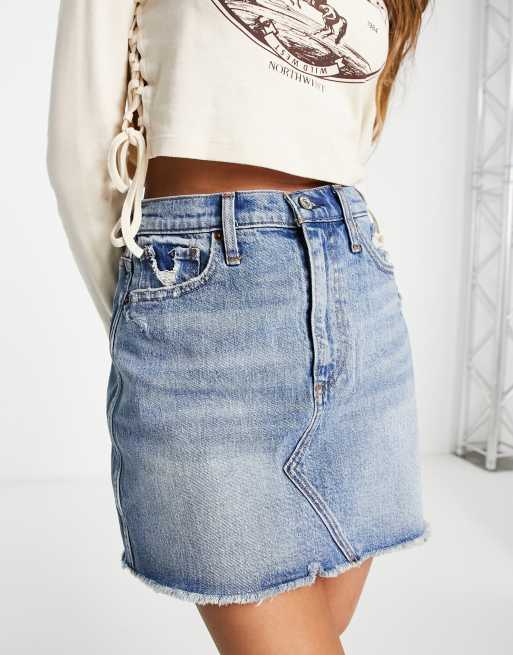 Jean best sale skirt abercrombie