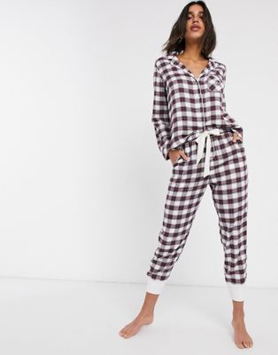 classic flannel pyjama jogger co-ord 