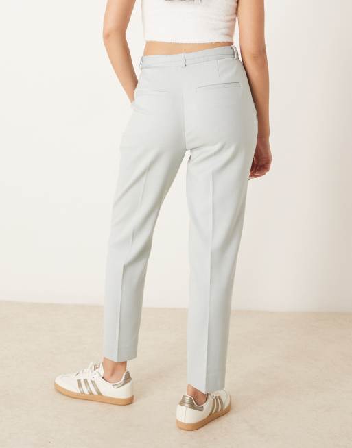Abercrombie & Fitch classic high rise cigarette pants in gray