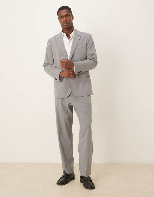 Abercrombie & Fitch classic single breasted suit blazer in gray