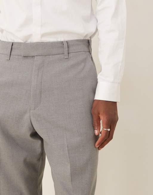 Abercrombie & Fitch classic suit pants in gray - part of a set | ASOS