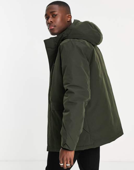 Olive green outlet parka jacket