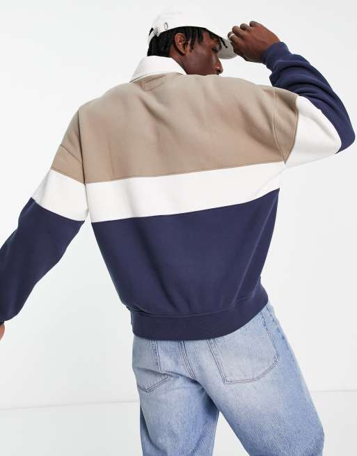 Abercrombie and fitch colorblock sweatshirt clearance