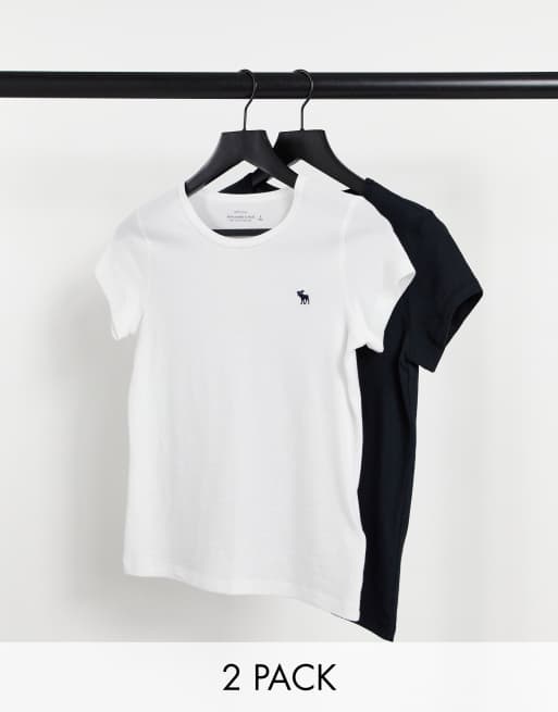Abercrombie Fitch Confezione da 2 maglie a maniche corte multicolore