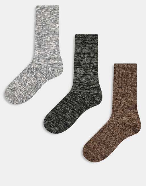 Abercrombie & Fitch - Confezione da 3paia di calzini da campo colore neutro