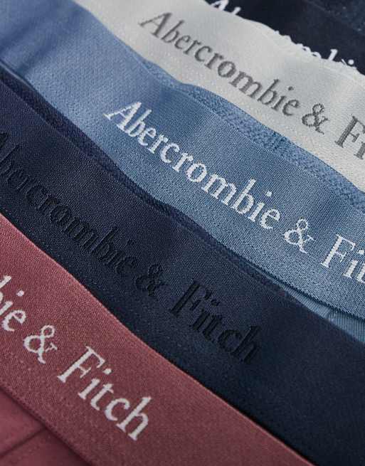 Abercrombie & Fitch - Confezione da 5 boxer aderenti blu/rossi/neri, 2 di 3