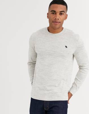 abercrombie grey sweater