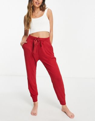 Abercrombie & Fitch cosy loungewear jogger in red