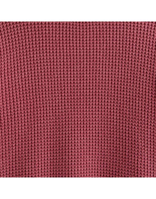 Abercrombie & Fitch Cotton textural rollneck sweater in brick red, 2 of 2