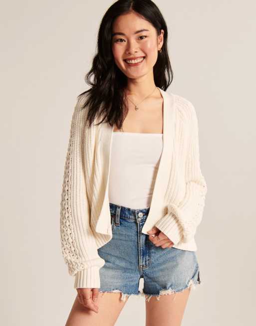 Abercrombie & Fitch - Cremehvid cardigan , 4 af 4