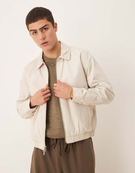 Abercrombie & Fitch - Cropped Harrington jack in lichtbruin - view 1