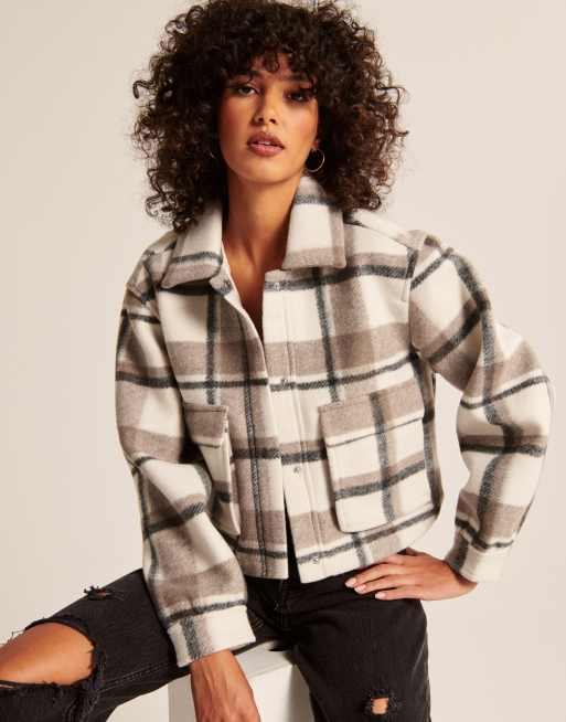 Abercrombie and fitch plaid on sale jacket