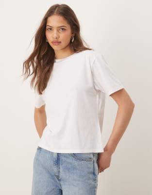Abercrombie & Fitch - Cropped-T-Shirt in Weiß