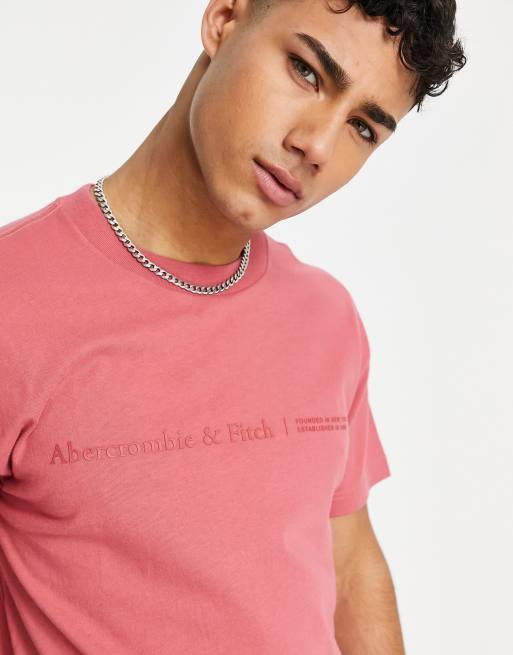 Abercrombie and hot sale fitch pink shirt