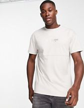 Calvin Klein Jeans stacked logo t-shirt in white | ASOS