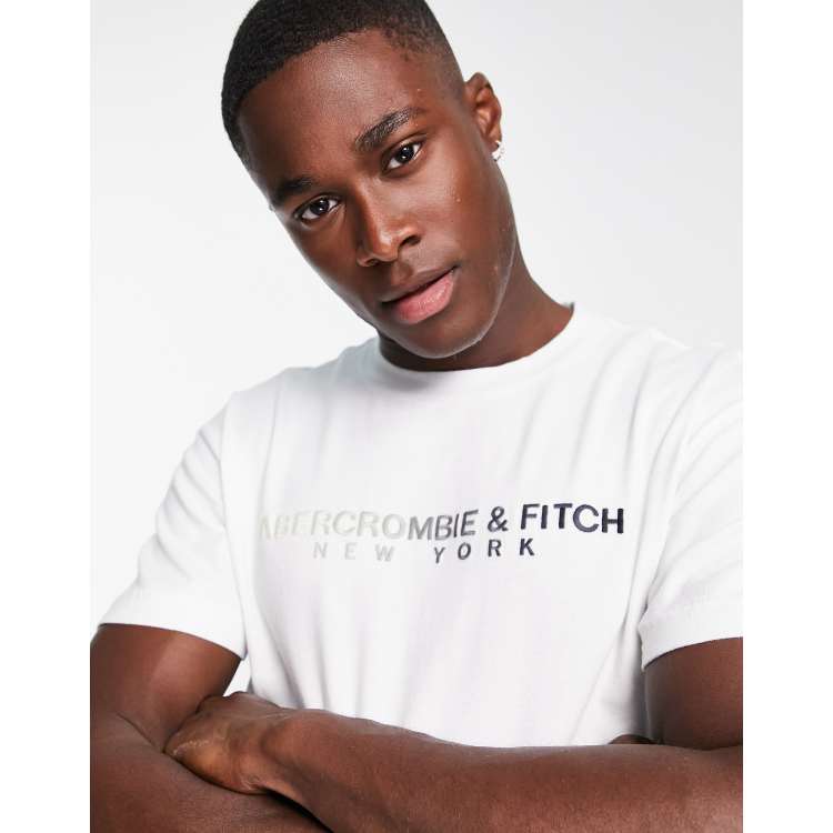 Abercrombie u0026 Fitch cross chest logo t-shirt in white | ASOS