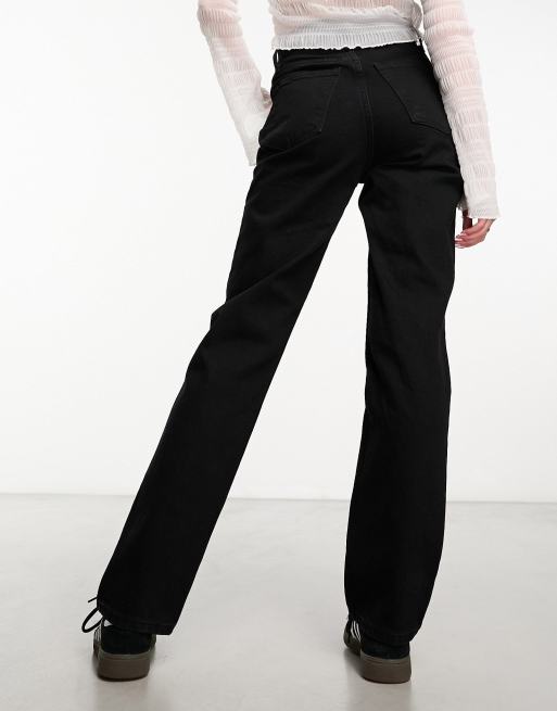 Abercrombie & Fitch - Curve Love - Jeans dritti anni '90 neri, 4 di 5