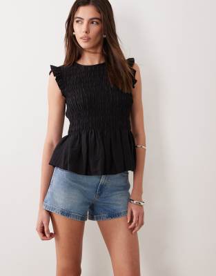 Curve - Love - Short dad décontracté en jean à taille haute style années 90- Bleu clair W25