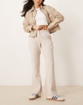 [Abercrombie & Fitch] Abercrombie & Fitch curvy low rise bootcut pants in grey W27 GREY