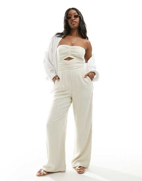 Ladies sales white jumpsuit