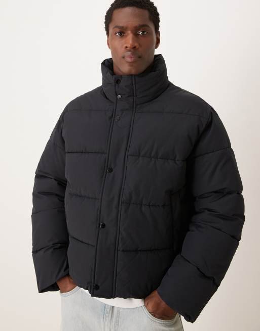 Abercrombie & Fitch – Czarna kurtka ocieplana, 2 z 4