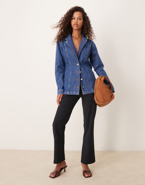 Abercrombie & Fitch – Czarne dopasowane spodnie - view 1