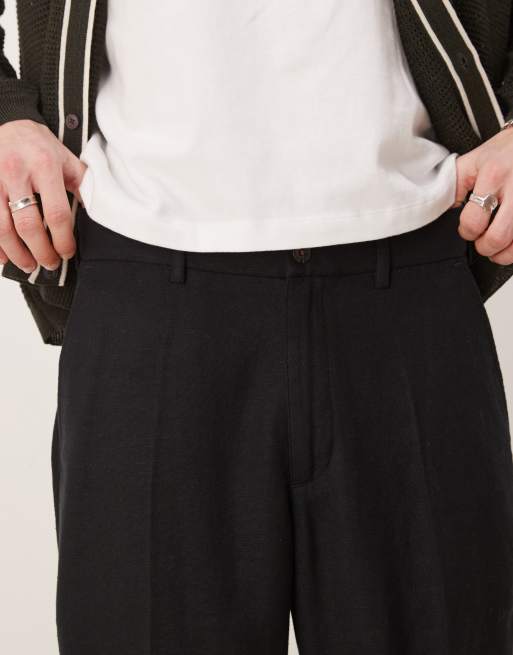 Abercrombie & Fitch – Czarne luźne spodnie typu carpenter, 5 z 5