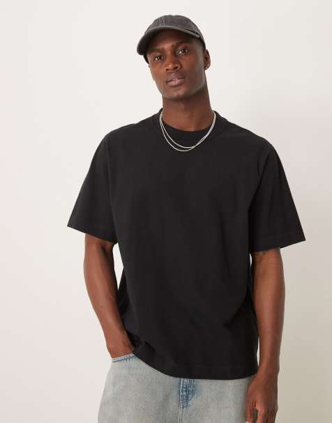 Abercrombie & Fitch – Czarny gruby t-shirt - view 1