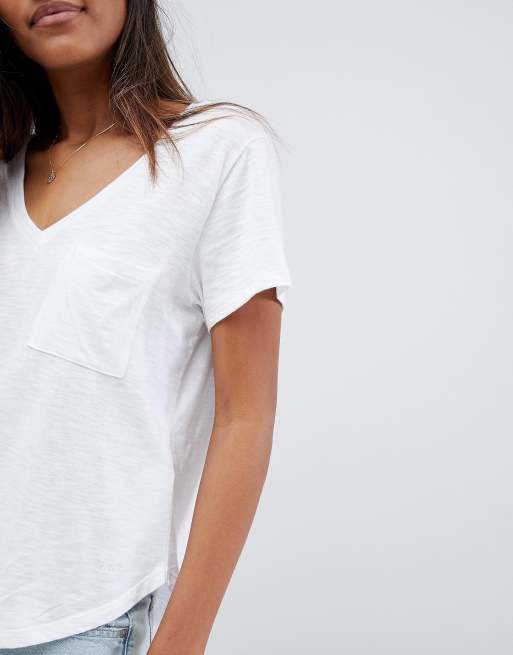 Abercrombie & Fitch deep v neck t-shirt, 3 of 4