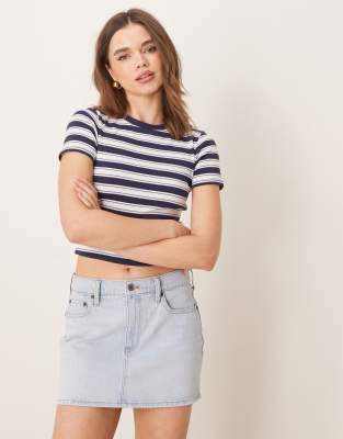 ABERCROMBIE & FITCH DENIM MINI SKIRT 