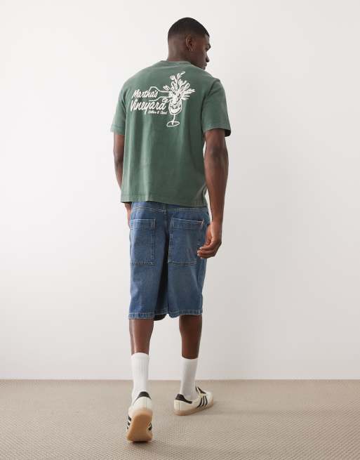 Abercrombie & Fitch destination graphic t-shirt in green, 2 of 5