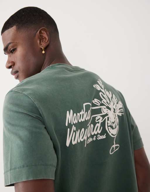 Abercrombie & Fitch destination graphic t-shirt in green, 4 of 5