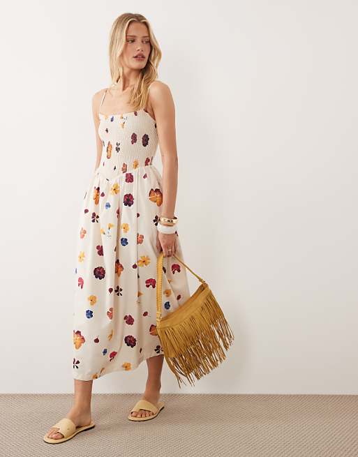 abercrombie maxi dress Buy & Fitch Blue Printed Halter Neck from Next USA Flattering maxi dress in our elevated 100% linen fabric Abercrombie & Fitch bandeau corset