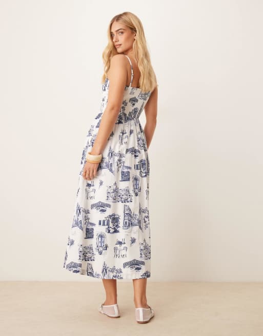 princess polly baby blue dress FINAL SALE OLIPHANT Sleeveless Smocked Maxi Dress Ziggy Blue – Matilda's  Life Style main image 0