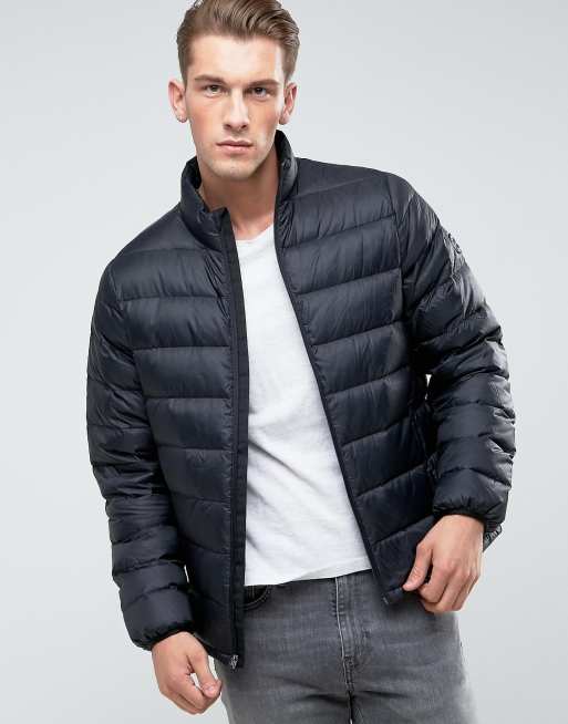 Abercrombie Fitch Down Quilted Jacket In Black, 49% OFF