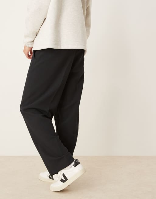Abercrombie & Fitch – Elegante, weite Hose in Schwarz, 4 von 5