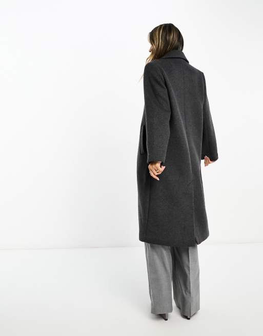 Abercrombie & Fitch - Elegante wollen jas in antraciet, 4 van 4