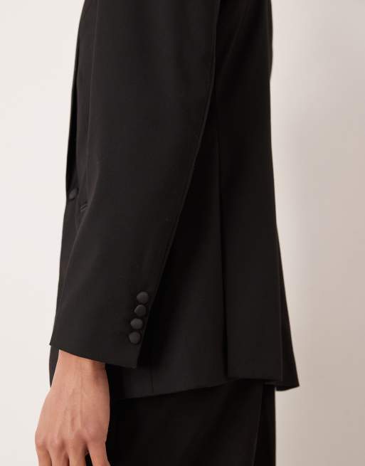 Abercrombie & Fitch – Eleganter Anzugblazer in Schwarz, 5 von 5