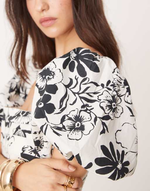 forever new floral midi dress Sadie Cap Sleeve Linen Midi Dress Floral