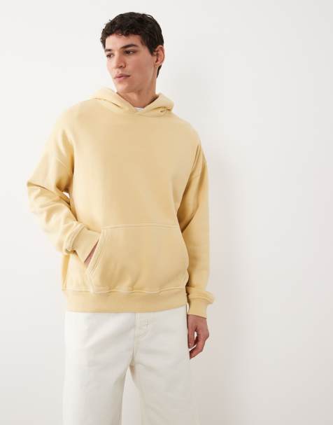 Abercrombie & FItch essential front pocket hoodie in yellow - view 1