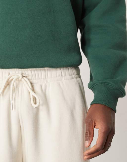 Abercrombie & Fitch – Essential – Gräddvita mjukisbyxor med muddar, 5 av 5