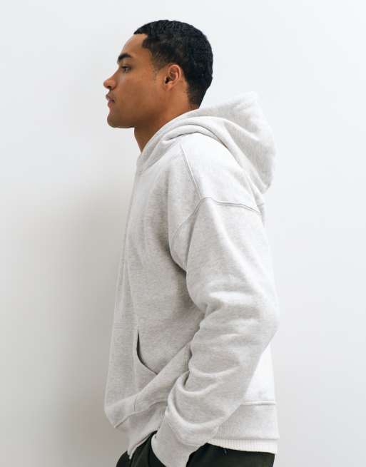 Abercrombie & Fitch essential hoodie in lichtgrijs, 4 van 8