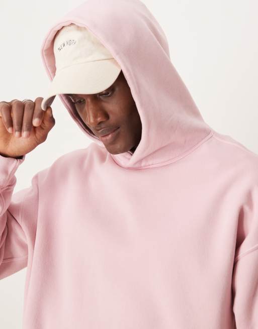Abercrombie & Fitch essential hoodie in washed pink | ASOS
