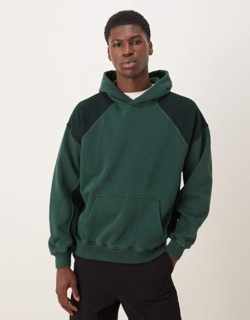Abercrombie & Fitch - Essential - Hoodie met zak aan de voorkant in donkergroen