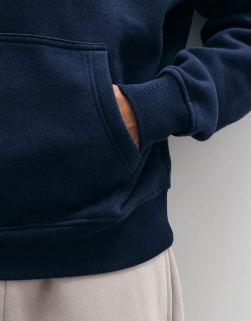 Abercrombie & Fitch essential hættetrøje i navy, 4 af 5