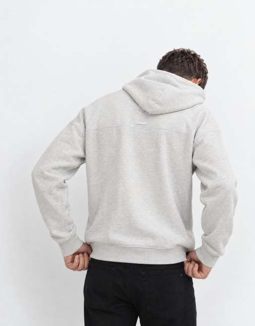 Abercrombie & Fitch essential huvtröja i ljusgrått, 8 av 8