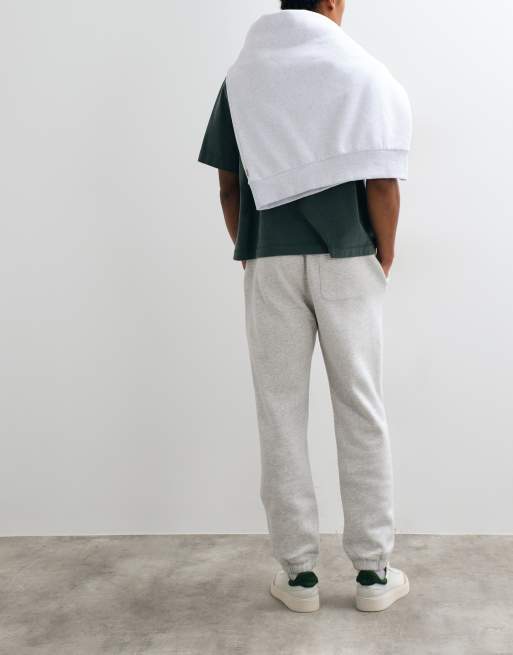 Abercrombie & Fitch Essential Jogger mit Bündchen in hellgrau meliert, 3 von 5