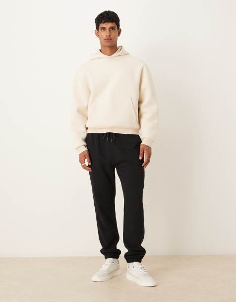 Abercrombie & Fitch essential joggers in black - view 1